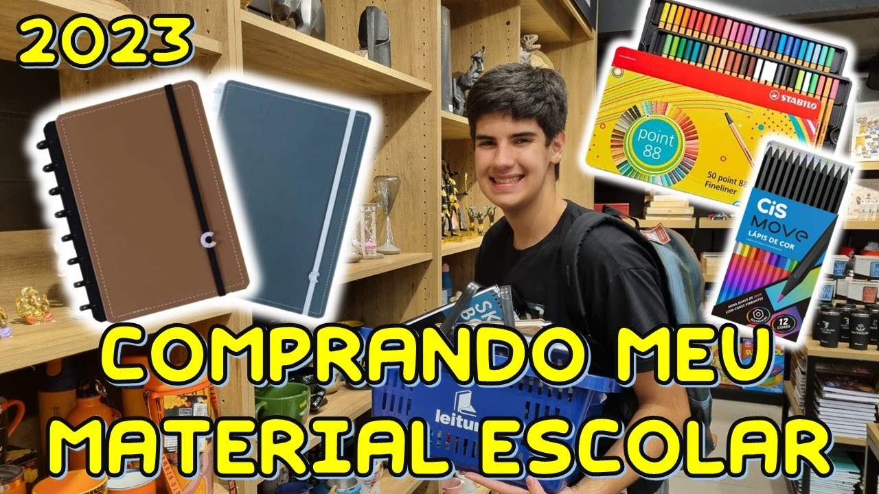 COMPRANDO MEU MATERIAL ESCOLAR 2023 | PEDRO MAIA