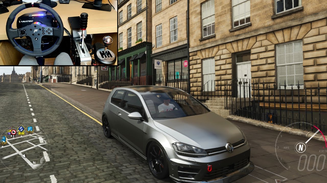 Forza Horizon 4 Volkswagen Golf R Test Drive | Fanatec CSL Elite | PC Gameplay