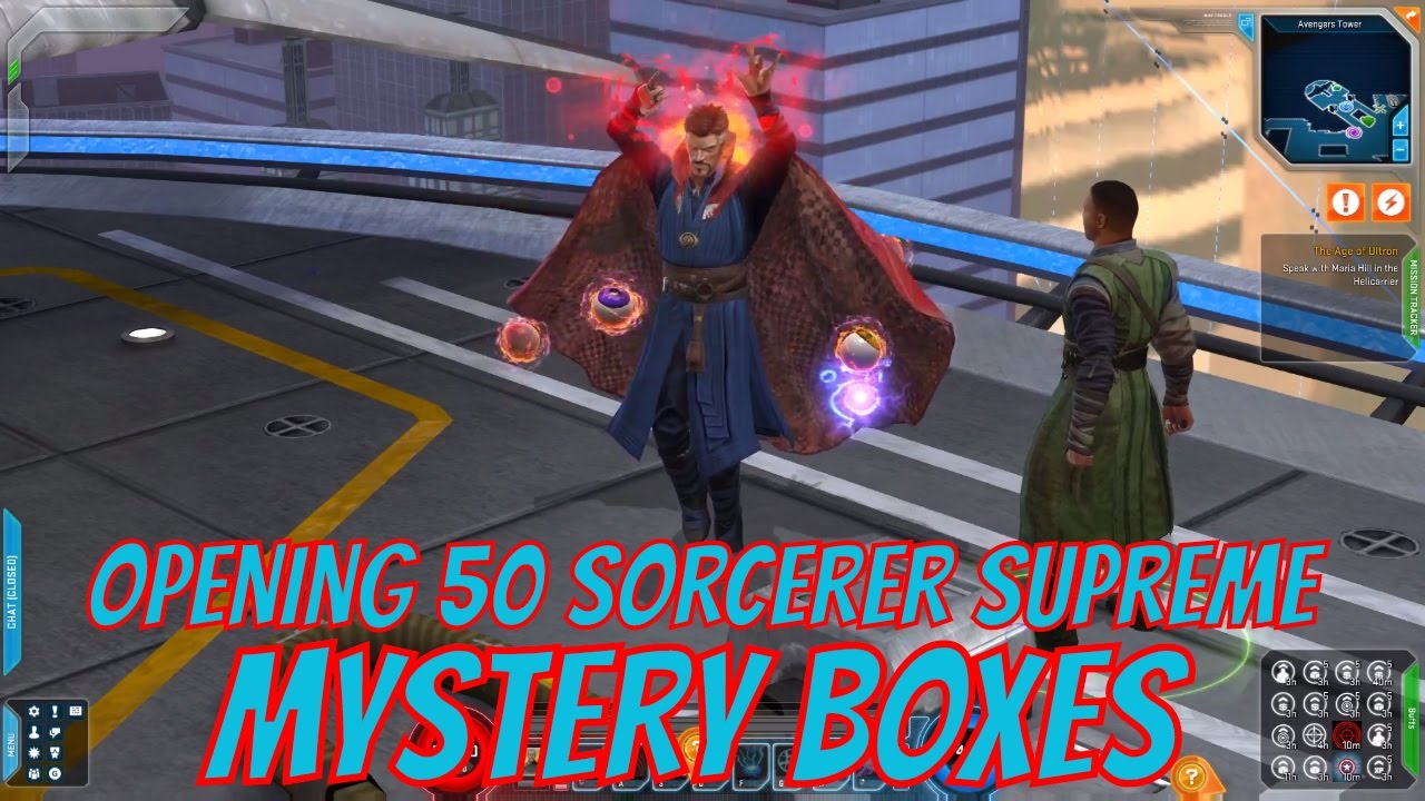 Marvel Heroes Doctor - Opening 50 Sorcerer Supreme Mystery Boxes (Trying to get Dr. Strange Team Up)
