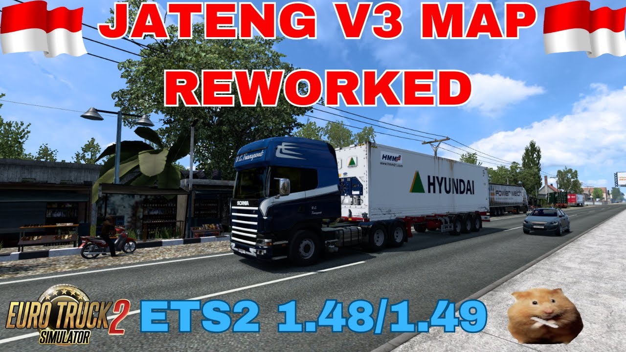 JATENG V3 MAP REWORKED - ETS2 1.48 and 1.49   Tegal(ID)  to Brebes(ID)