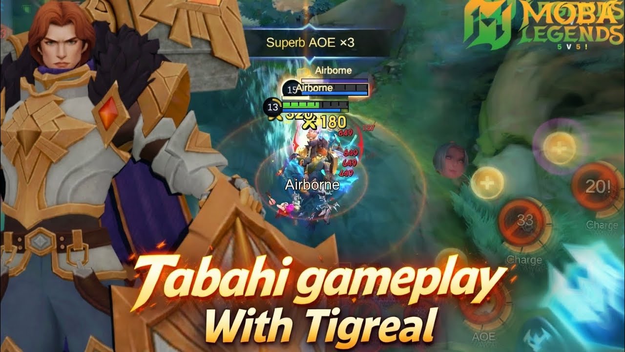 Tabahi Gameplay with Tigreal | MOBA LEGENDS 5V5 | Mlbb | Rank push gameplay video 