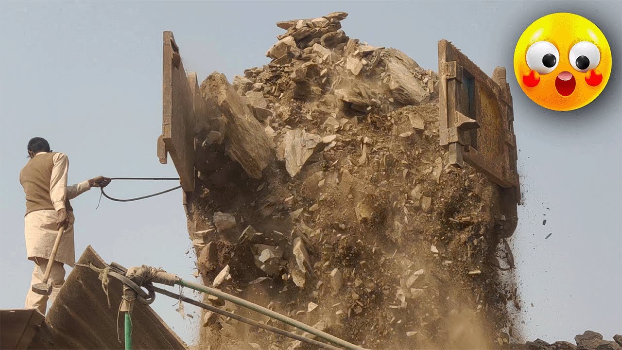BEST Crush ASMR ⛏️STONE CRUSHER In Action! How to CRUSH SUPER Heavy ROCKS? crushing therapy!!!