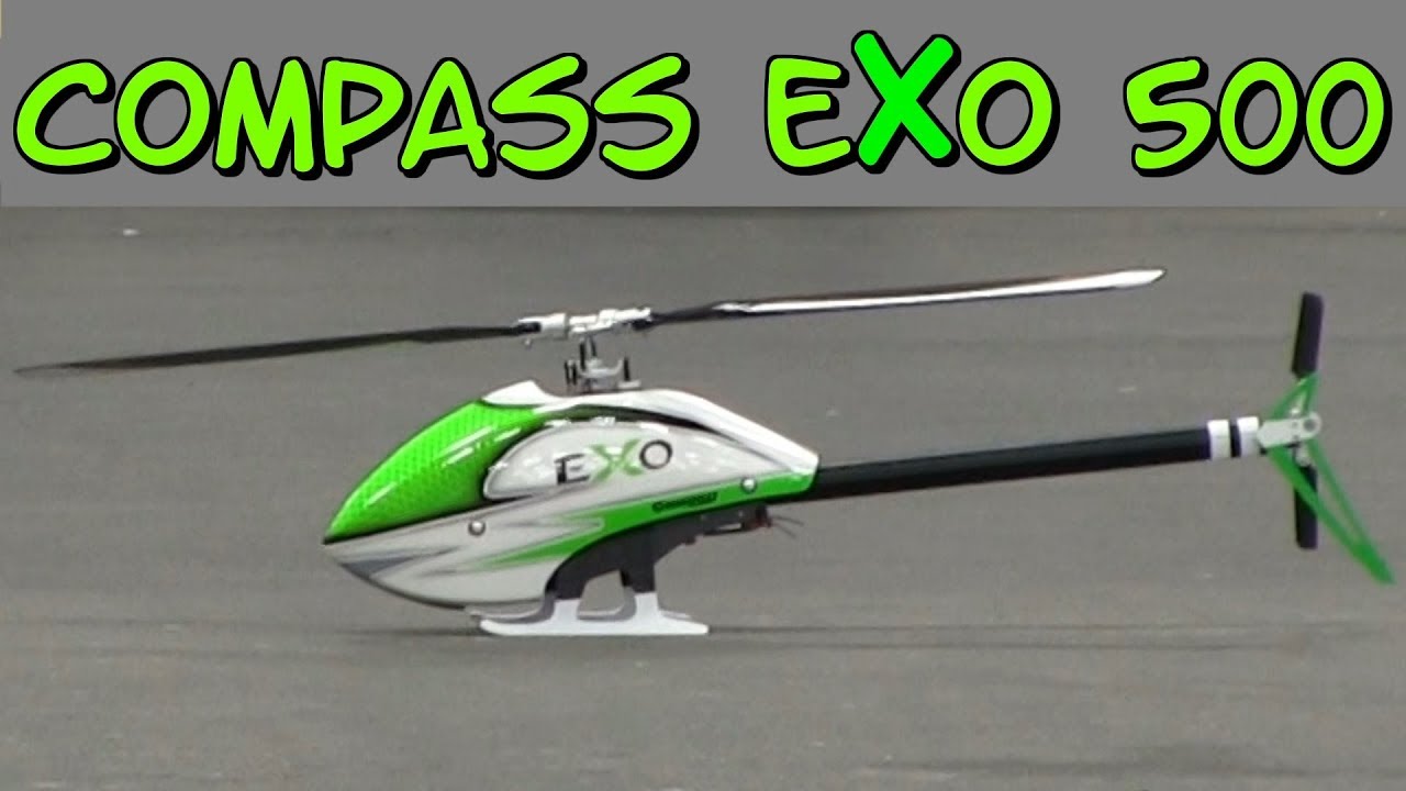 Compass EXO 500 RC 3D Helicopter Indoor Flight 16. Modell & Bahn Ausstellung L&ouml;bau 2018