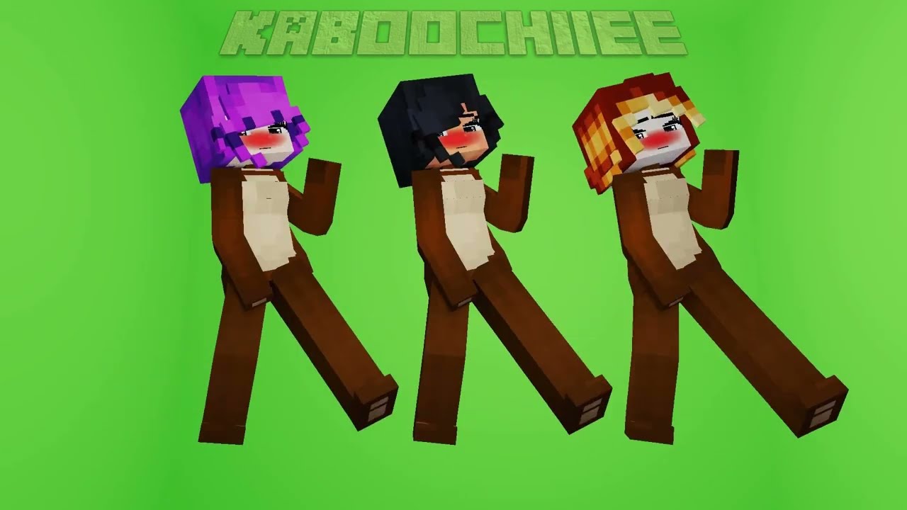 BEAR APHMAU, KIM, ZOEY | SWEETER BUMBLE BEE | Minecraft Animation | KABOOCHIIEE 237