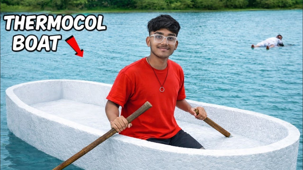 😱 First Time Thermocol Ki Nav Chalai | Pani Me Kya Ho Gaya…?