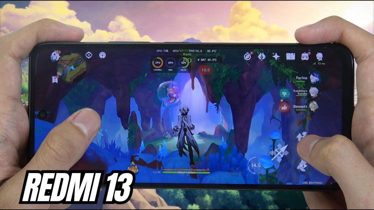 Redmi 13 test game Genshin Impact Max Graphics 2025 | Helio G91 Ultra