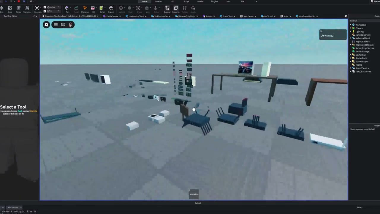 Streaming Blox Simulator | Placing Showcase