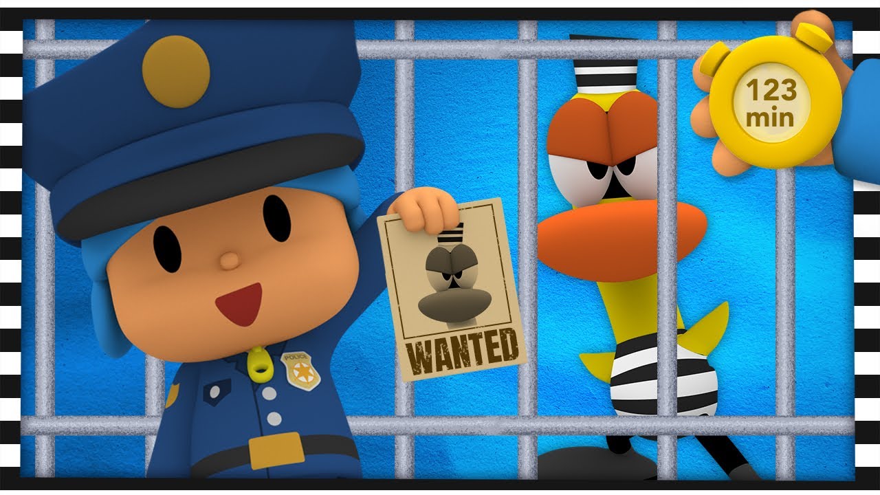 👮 POCOYO & NINA EPISODIOS COMPLETOS - La Policía nos cuida 123 min | CARICATURAS y DIBUJOS ANIMADOS