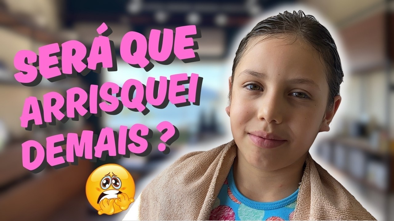 MÃE E FILHA cortando cabelo, SERÁ que ficou bom ?