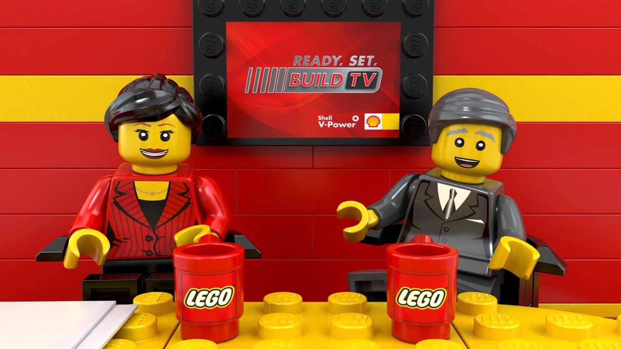 Shell LEGO F12berlinetta on #ReadySetBuild TV