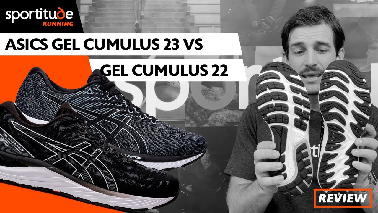 Asics Gel Cumulus 23 vs Cumulus 22 Comparison Shoe Review | Sportitude