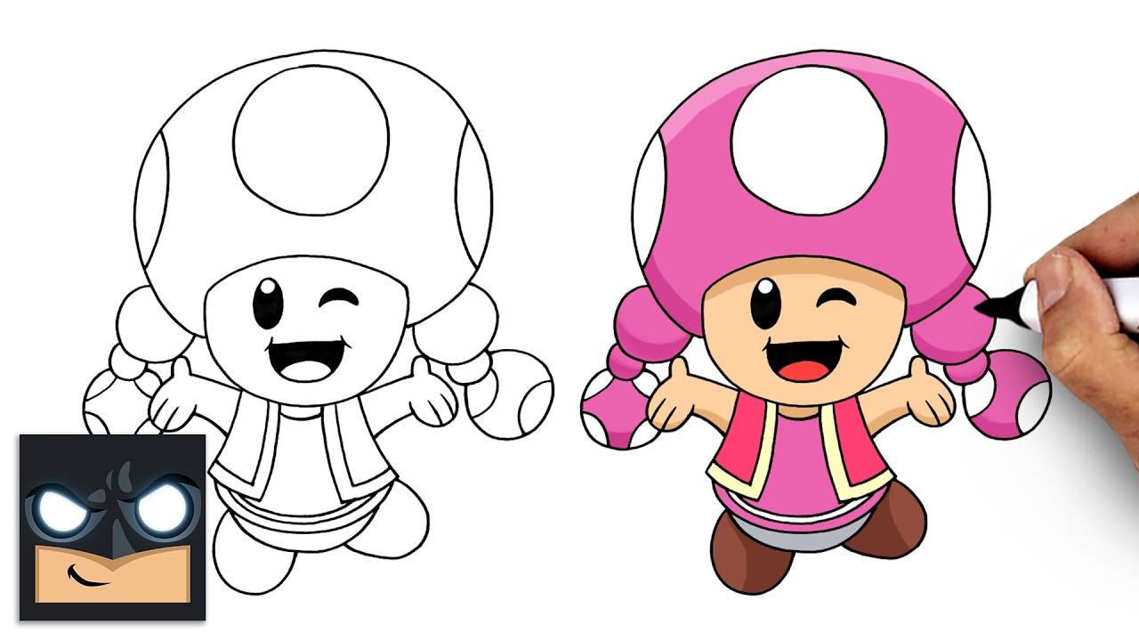 How to Draw Toadette | Super Mario