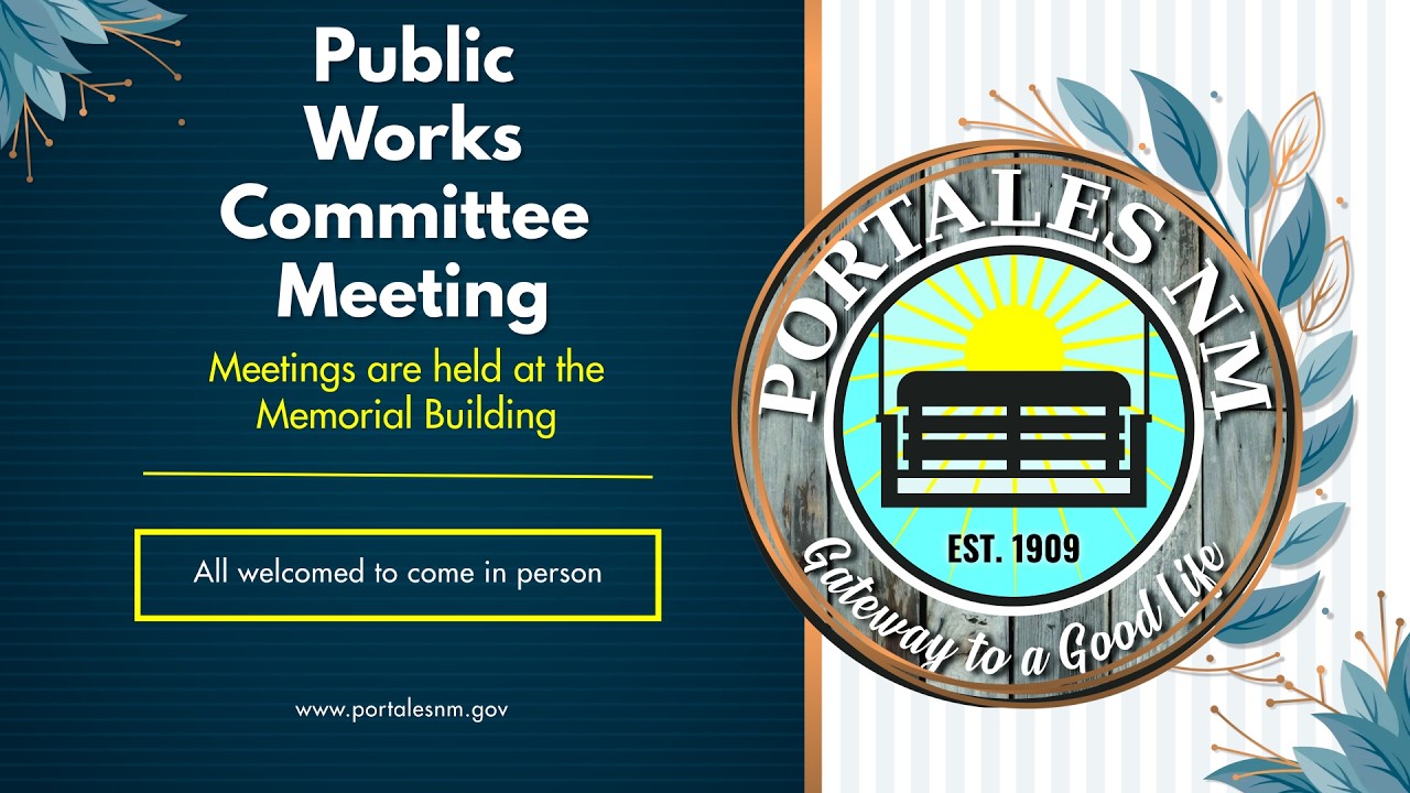 City of Portales Public Works Meeting 3/12/2026