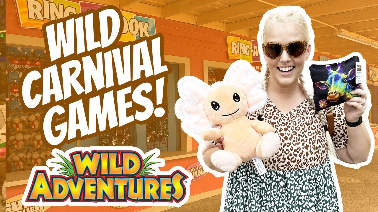 Roaring Fun Carnival Games at Wild Adventures Theme Park!