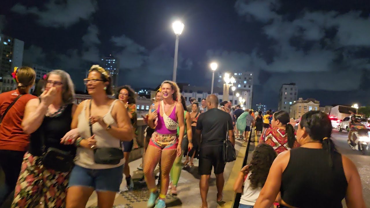 Centro do Recife a noite 11 de fevereiro 2026