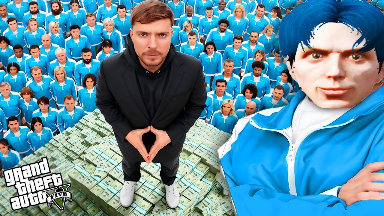 MrBeast ရဲ့ဆုကြေးငွေ $999999တန်ဂိမ်းမှာ ပါဝင်ကစားခဲ့တယ်/ I Participate MrBeast Game in GTA V