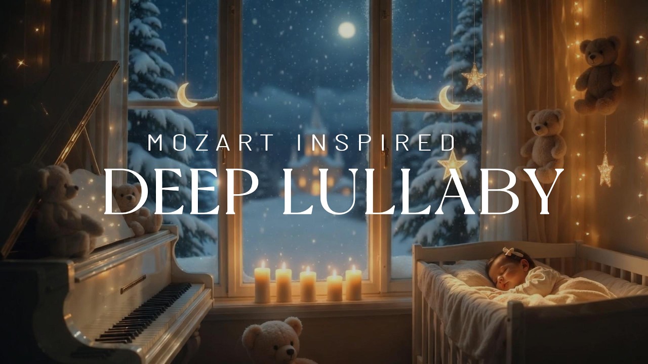 Baby Sleep Music 💤 Mozart Deep Piano Lullaby (1 hour )