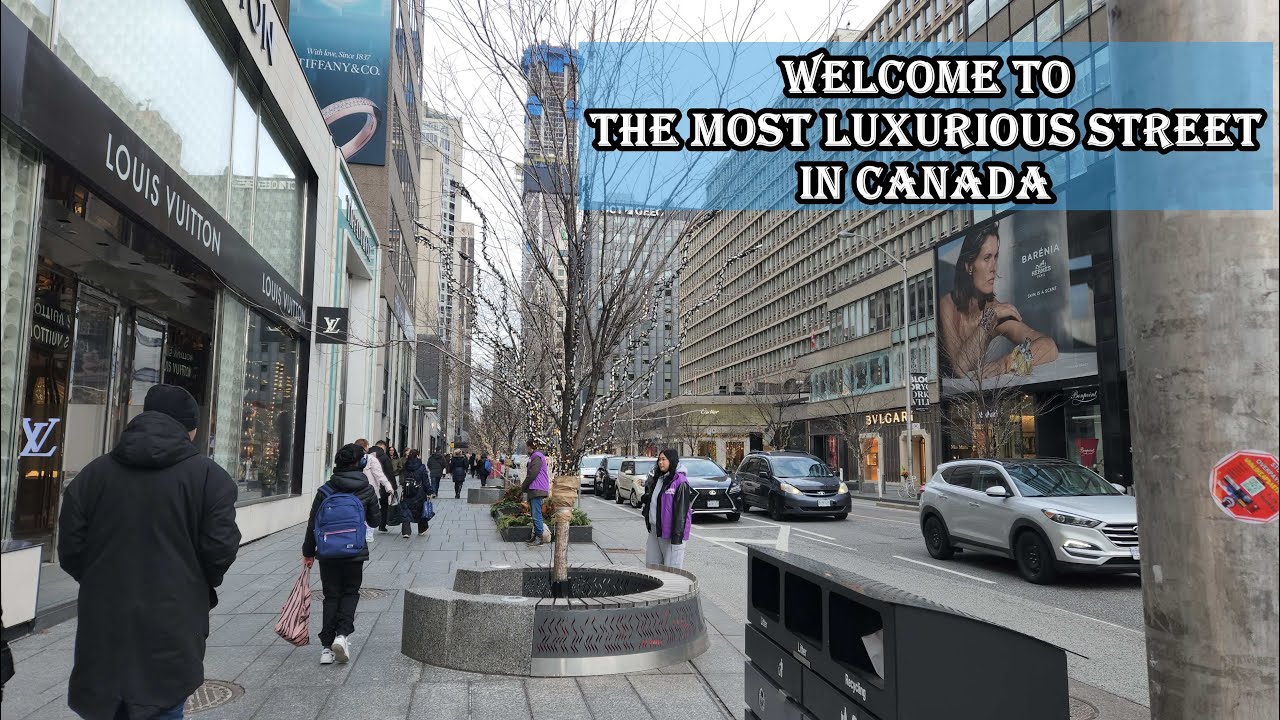 Walking Tour of Canada's Most Luxurious Street - Yorkville in 4k Ultra HD 60fps