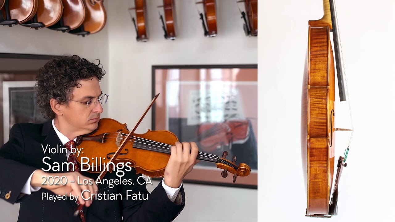 (SOLD) Sam Billings violin - 2020 / Cristian Fatu / at the Metzler Violin Shop