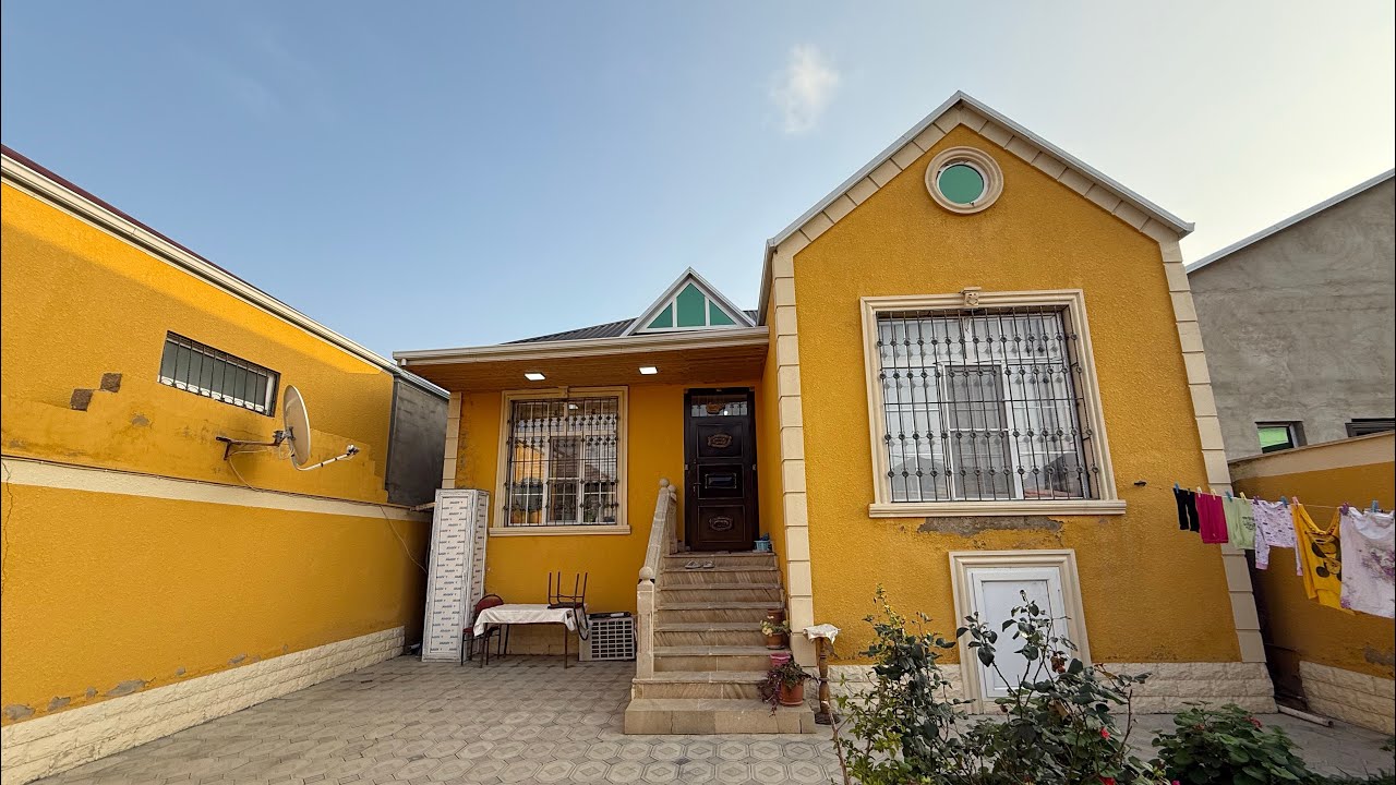 Zabrat 1 de eşyali heyet evi satilir📲055-814-04-66 G&uuml;lnar yaşayişli evdir