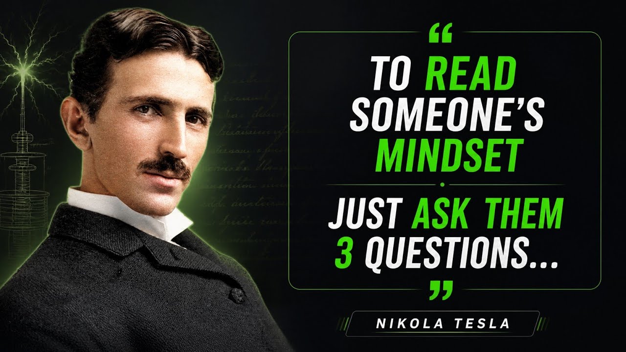 To Read Someone's Mindset Just ask Them 3 Questions | Nikola Tesla Happy Life Quotes