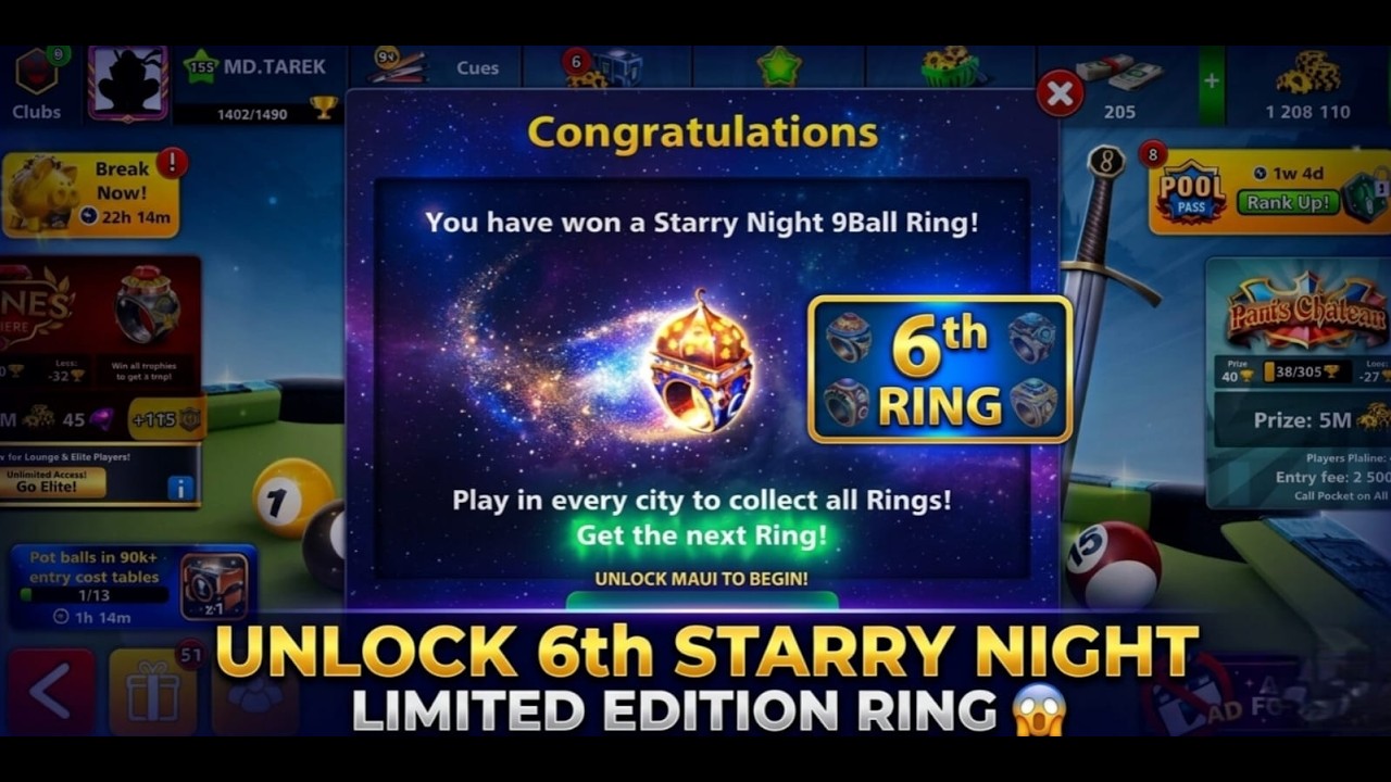 Playing 8 ball pool live and giveaway free coins