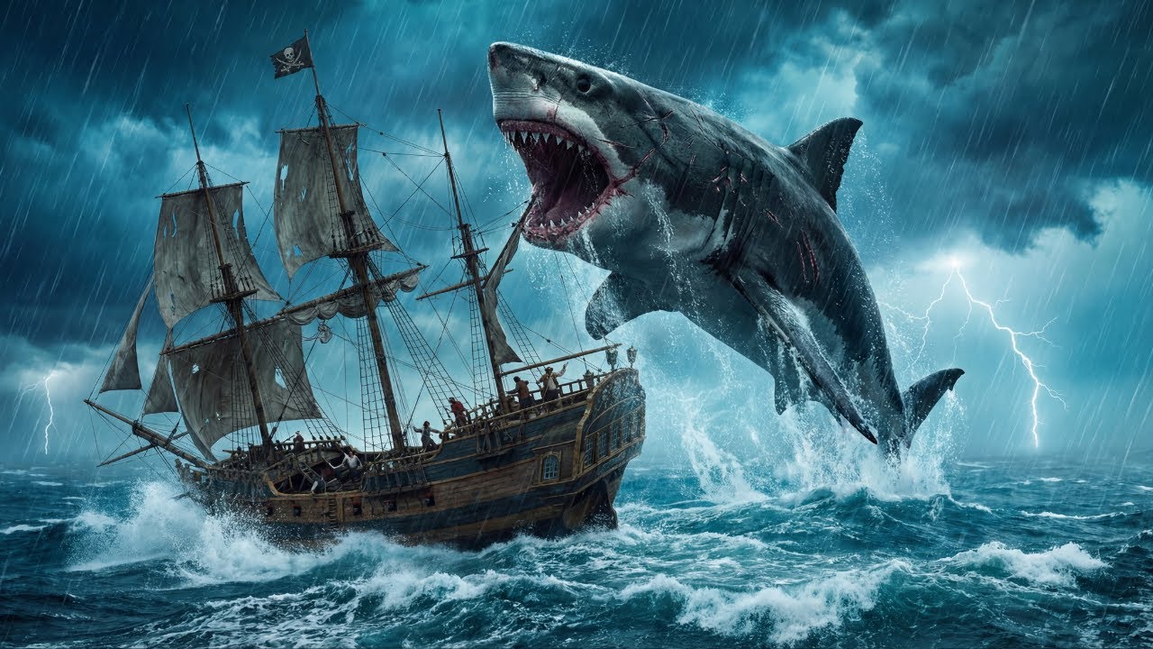 Life at Sea: Pirates Fight To Survive Giant Sharks And Fierce Storms