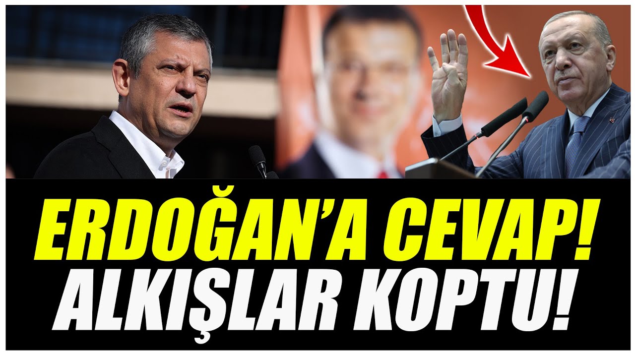 Özgür Özel Erdoğan'a cevap verdi, alkışlar koptu!