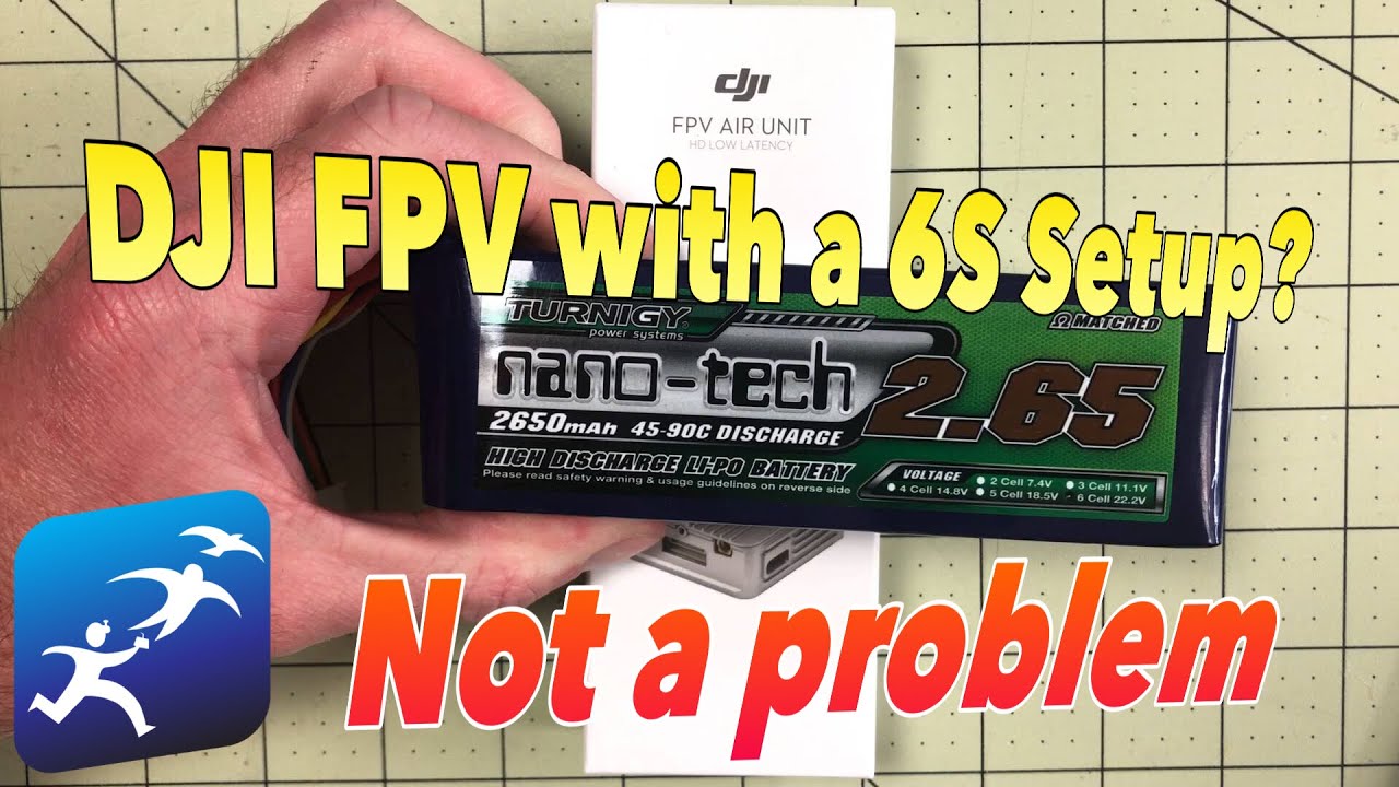 How to use the DJI FVP Air Unit with a 6S Drone