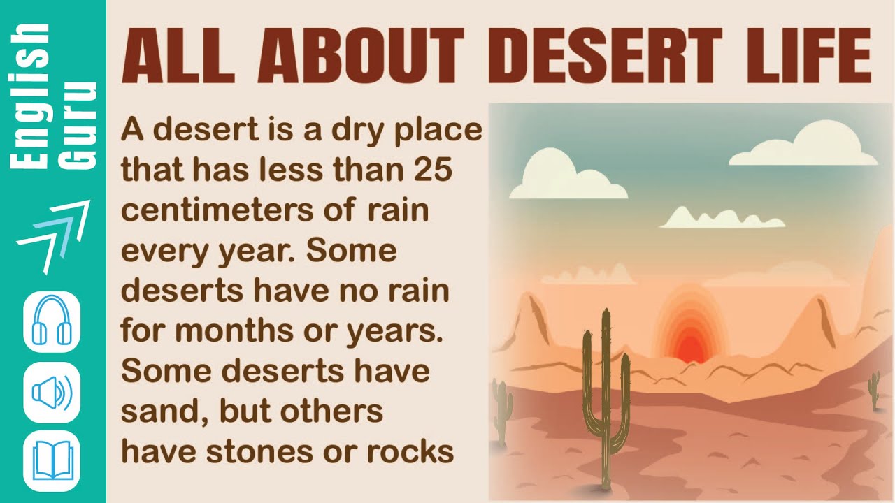 Learn English Through Story| English Listening Practice| All about desert life