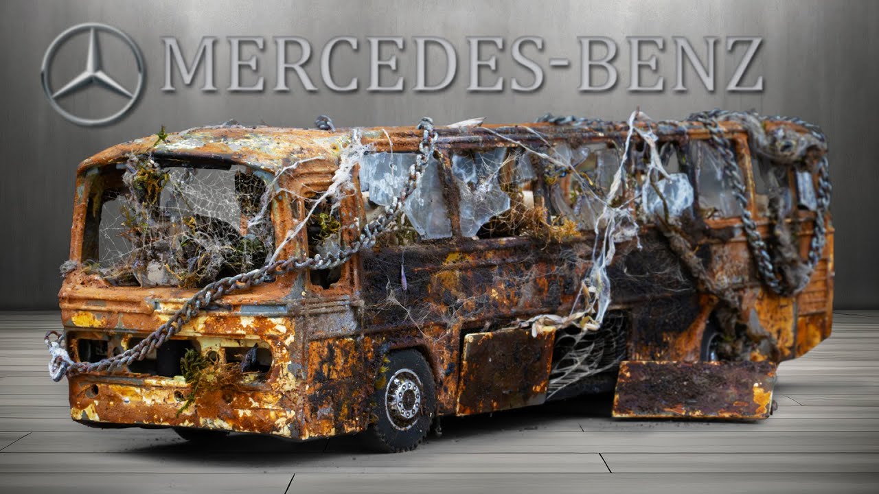 Full Restoration of an Abandoned Mercedes-Benz Bus – From Rust to Showroom!