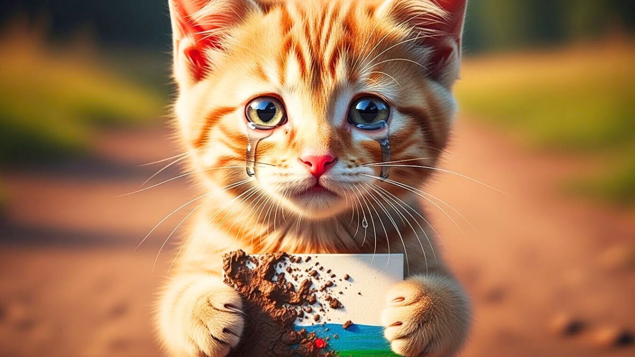 Orange Kitten Who Faced Cruelty on the Way to School — An Emotional Story of Struggle and Victory