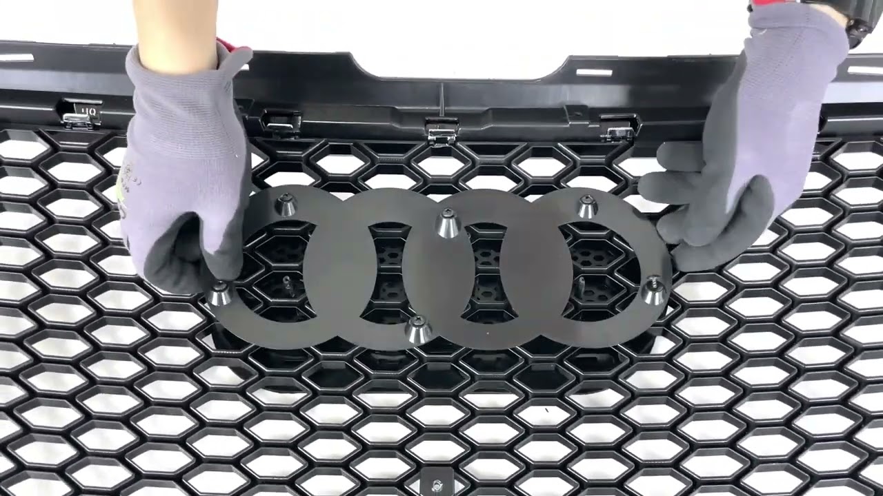 RS6 Style Honeycomb Front Grille Grill Chrome For Audi A6 C6 2005-2011 fg221