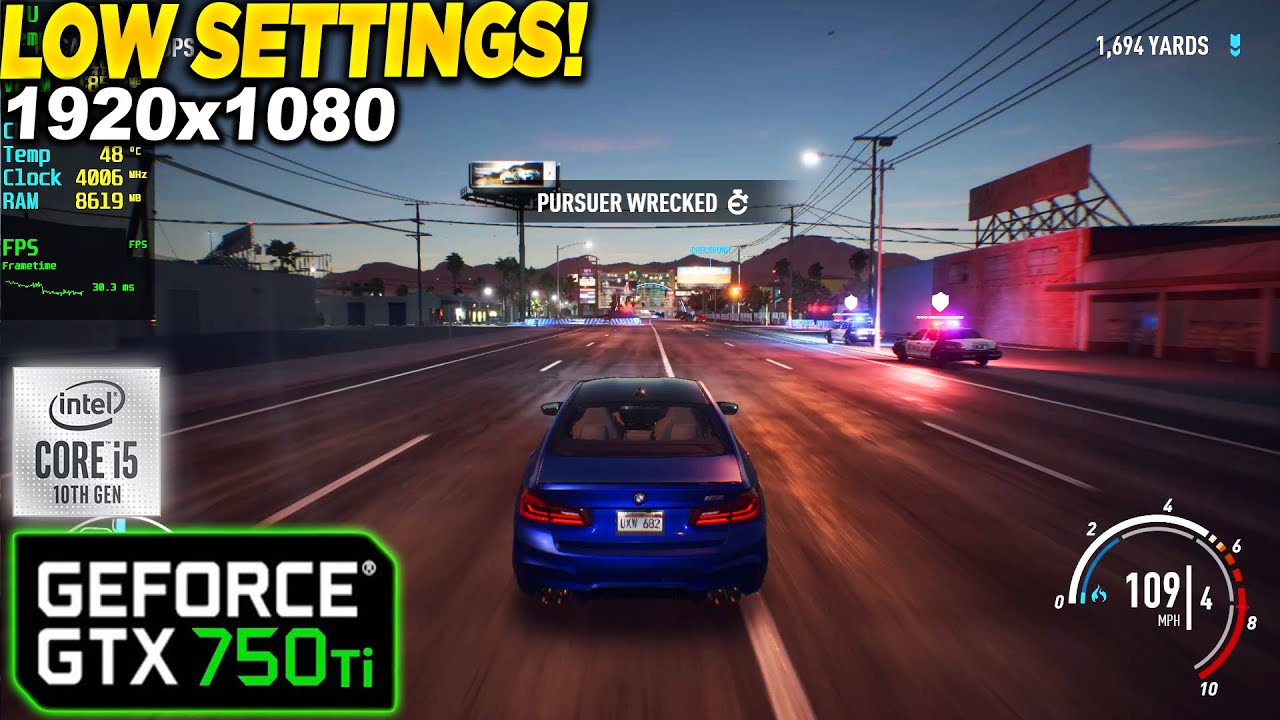 Need for Speed Payback GTX 750 Tİ - 1080p Low,