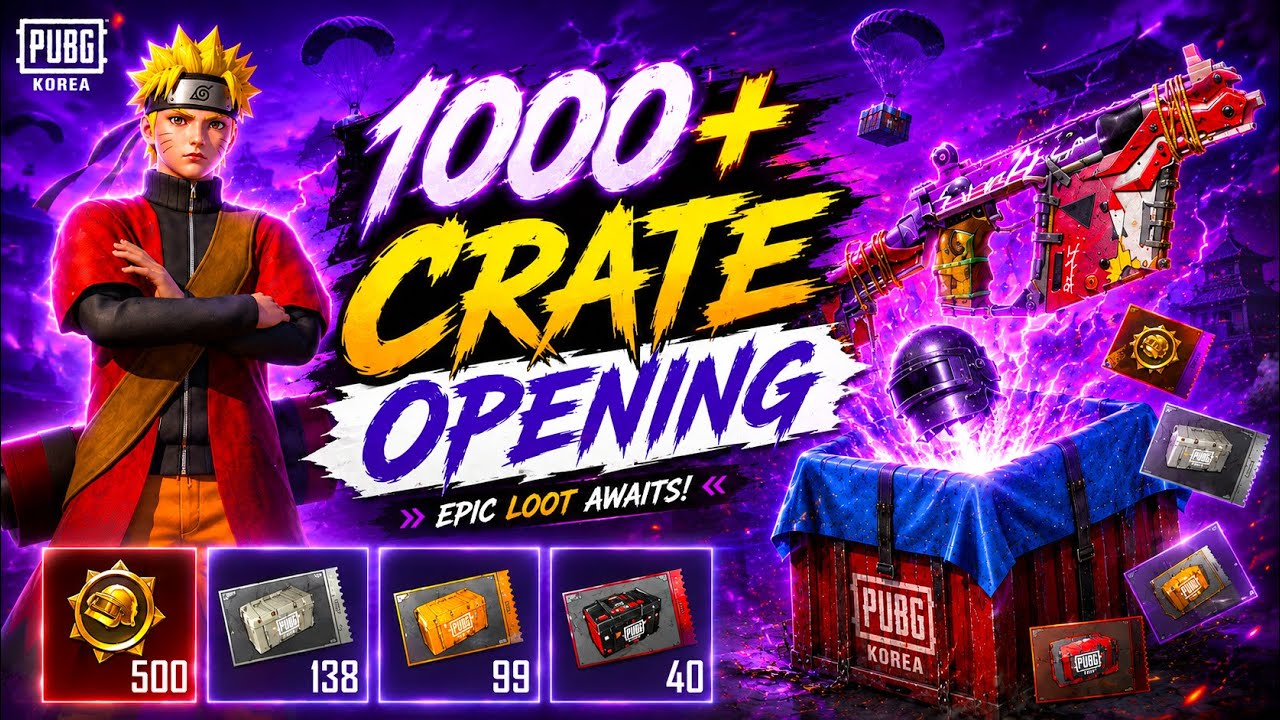 😱НОВОЕ ОТКРЫТИЕ 1000+ КЕЙСОВ NARUTO В PUBG MOBILE KR