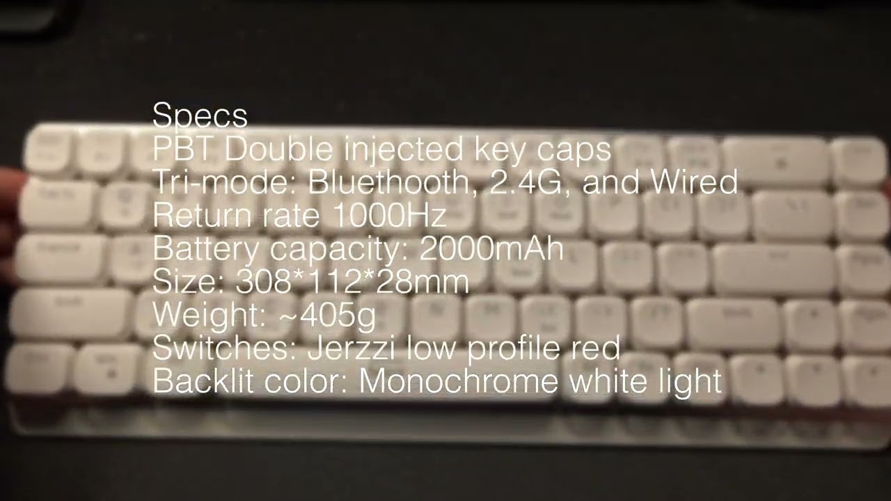 EWEADN MK68 - Unboxing and typing test - (low profile keyboard)
