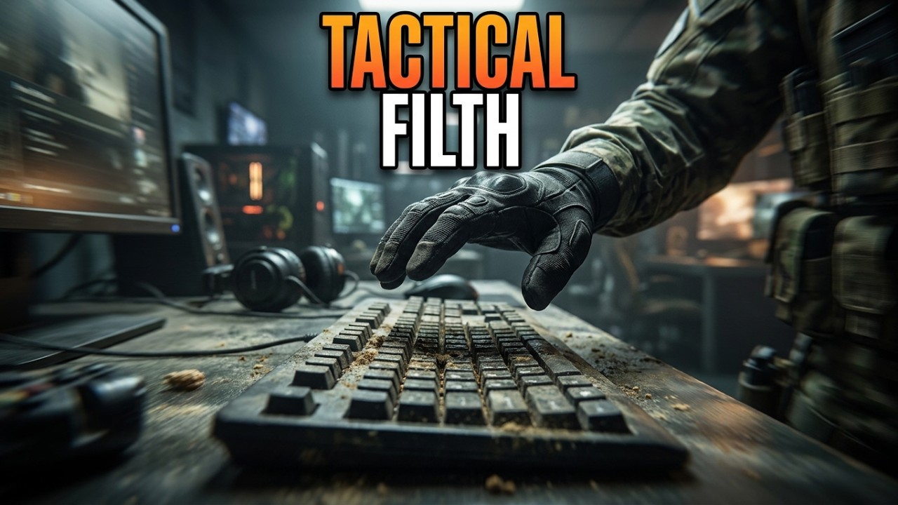 Call of Duty MW3 Operator Encounters the Dirtiest Keyboard Ever