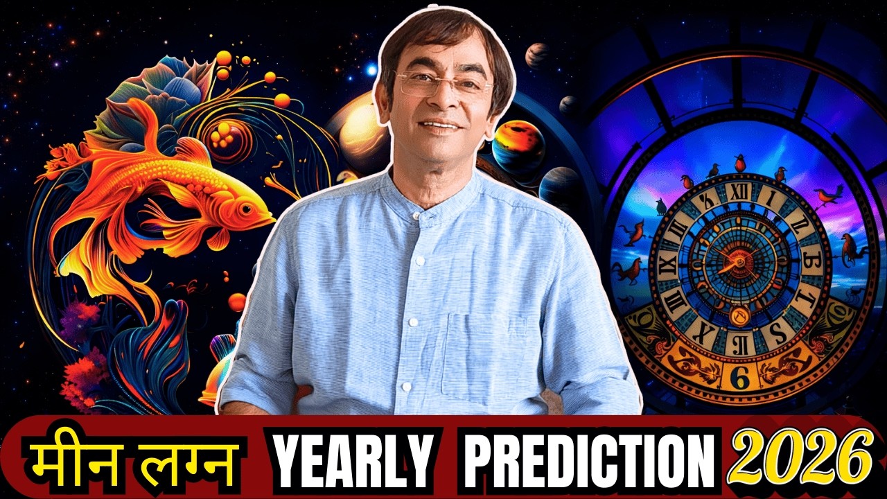 MEEN/Pisces Lagna 2026 Yearly Prediction: Saturn TESTS, Jupiter PROTECTS? 