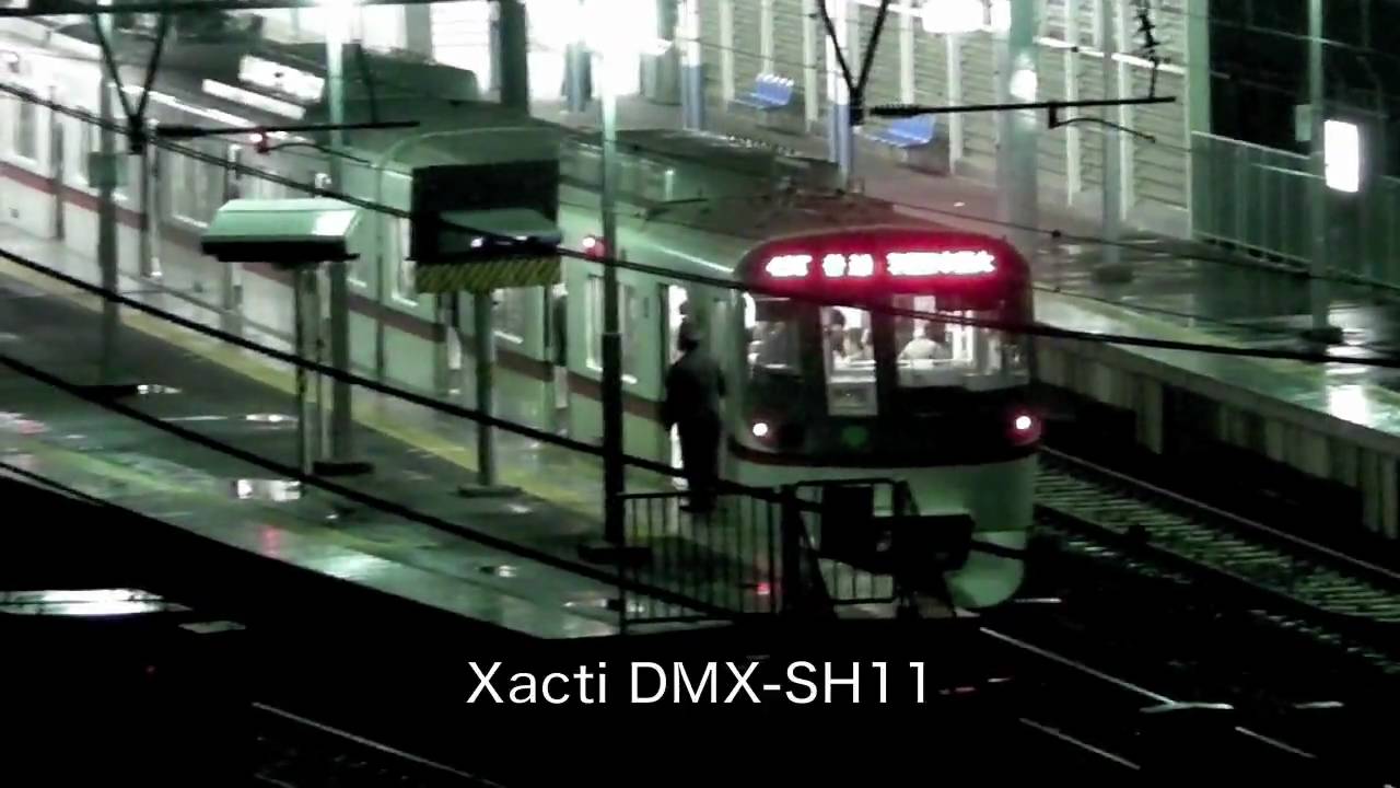 SANYO Xacti DMX-HD1010、DMX-SH11、SONY HDR-CX170 暗所テスト