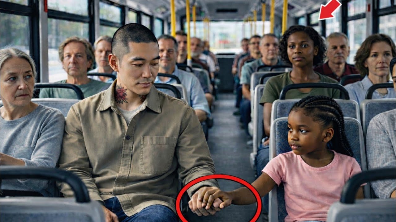 Little Black Girl Held His Hand on the Bus — The Korean Mafia Boss Made a Choice