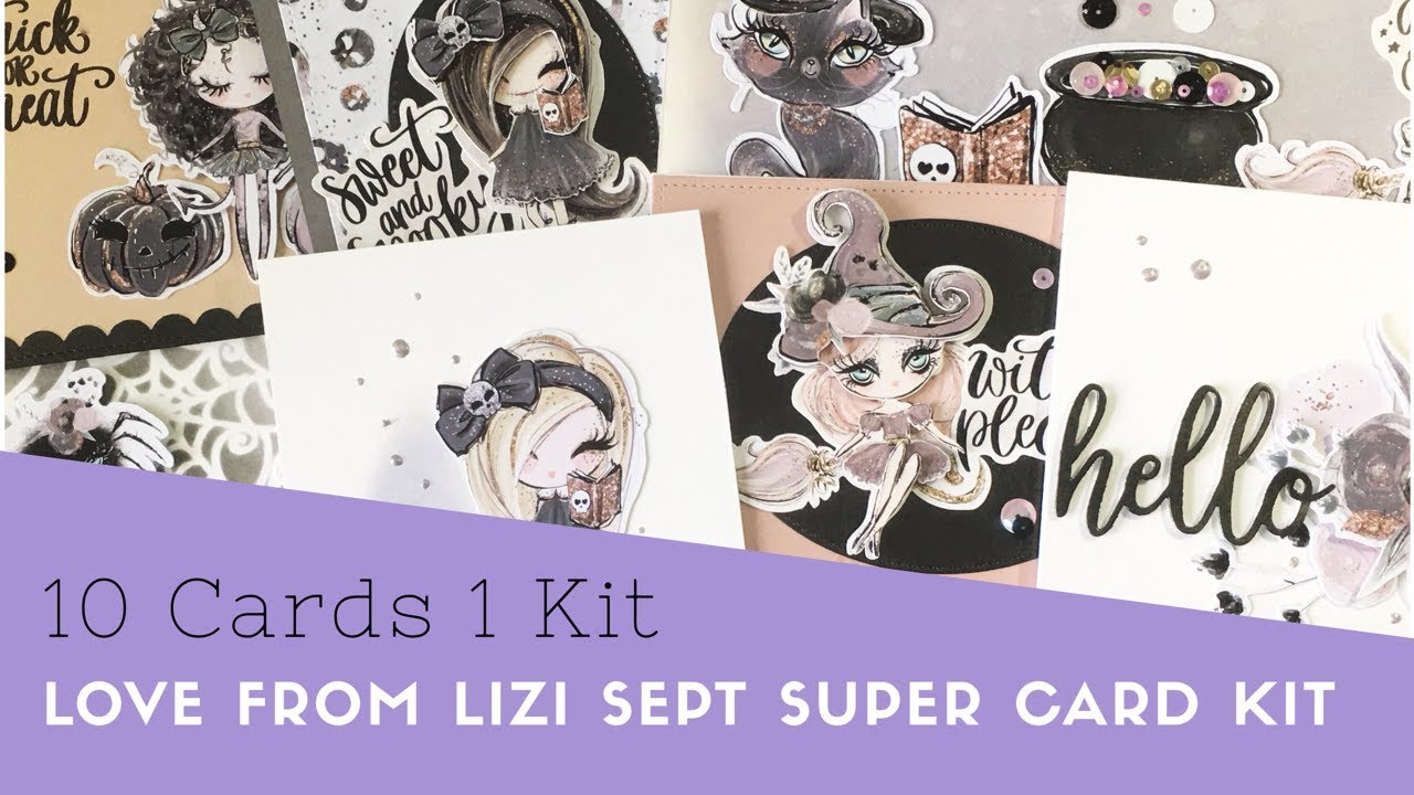 10 Cards 1 Kit | Love From Lizi | September Super Card Kit | Guest Designer