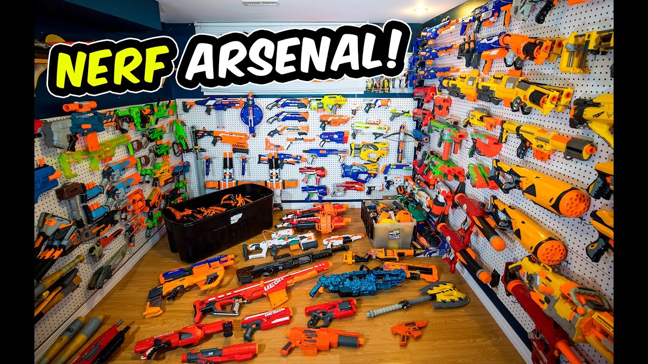 WAY TOO MANY NERF GUNS! (Nerf Arsenal Update | Over 175 Blasters)