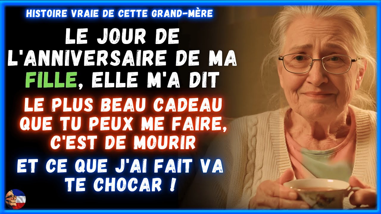Le jour de ton anniversaire, ma fille, elle m'a dit  Le plus beau cadeau est que tu meures bientôt!
