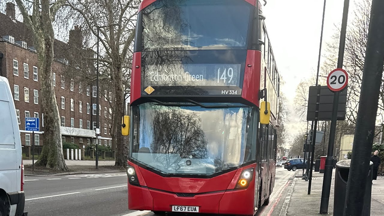 *Uncommon* Journey on route 149 (HV334) (LF67EUA) | Arriva London North