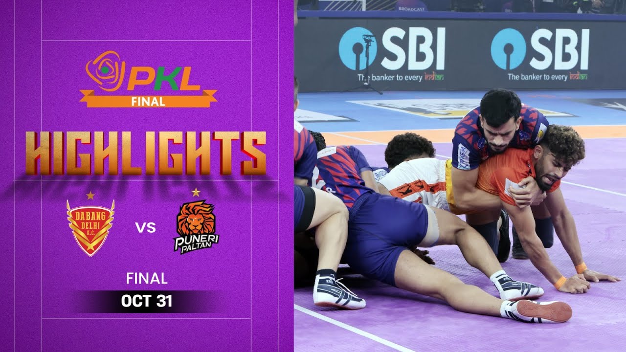 Pro Kabaddi Final Highlights: #DabangDelhiKC vs #PuneriPaltan | October 31 | PKL Season 12