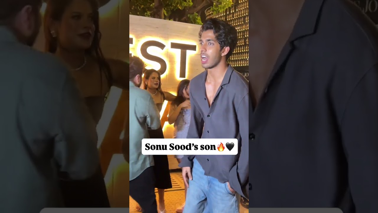 Sonu Sood&rsquo;s son Ishant sood spotted at Bandra....   #ishantsood #sonusood #e24