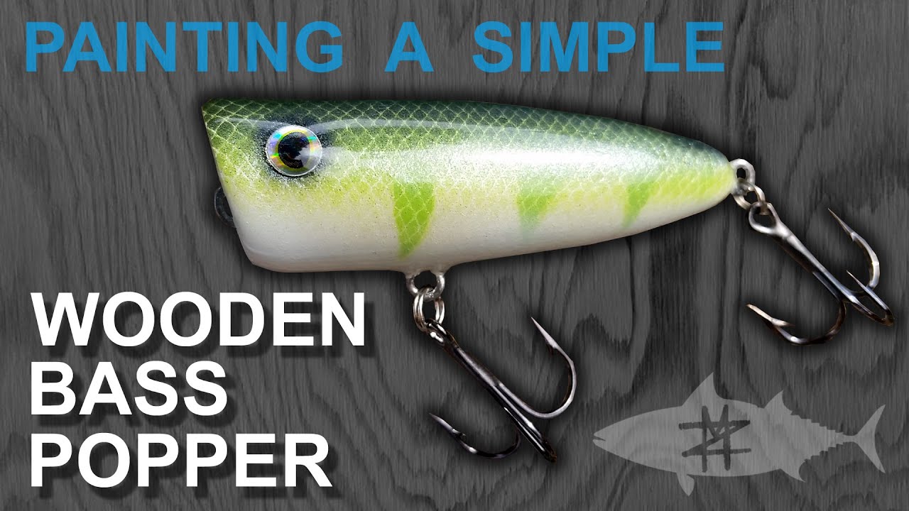 Wooden Bass Popper Painting and Lessons Learned