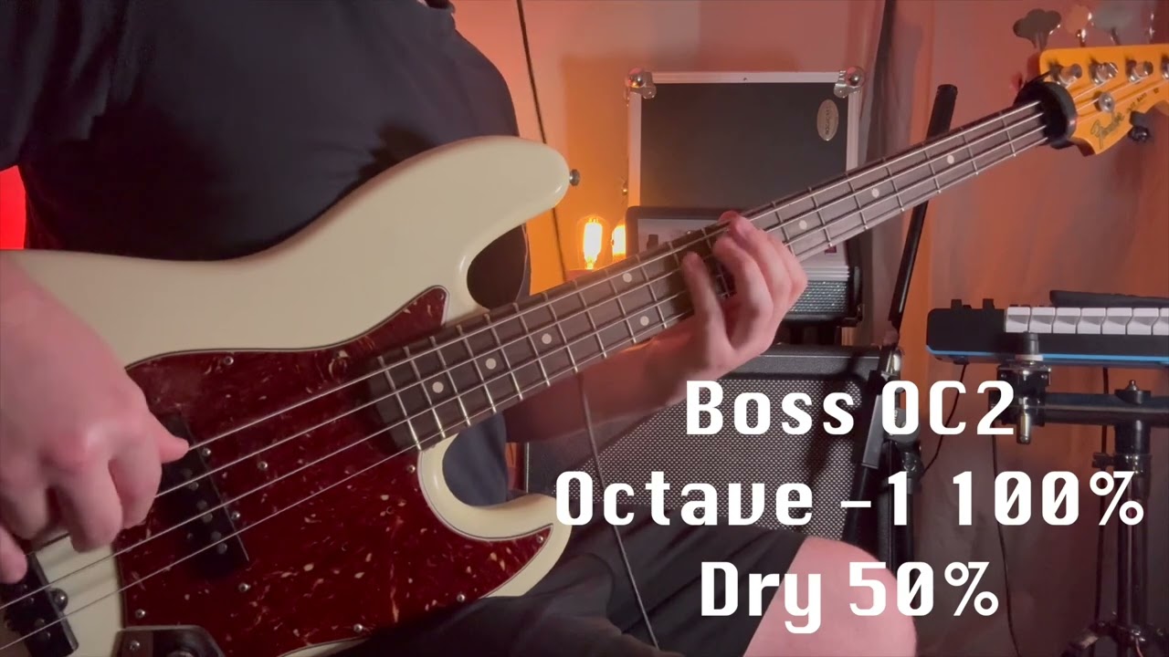 Boss OC2 vs OC5 Demo - Which is better for bass?