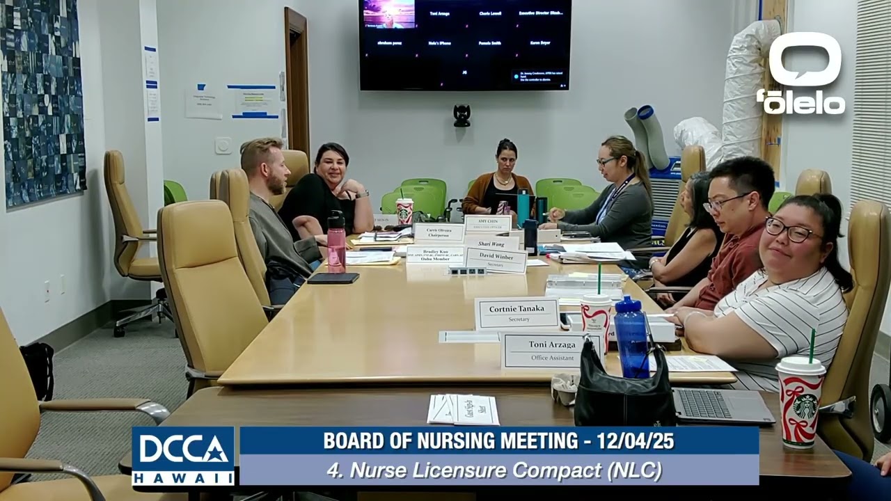 Board of Nursing Meeting - December 4, 2025