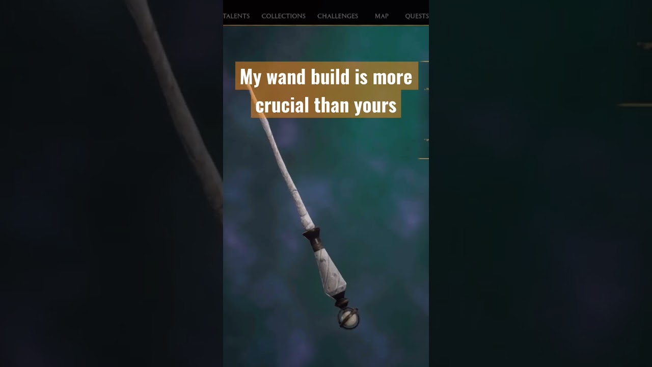 Hogwarts legacy cleanest wand build, cosmetically pleasing